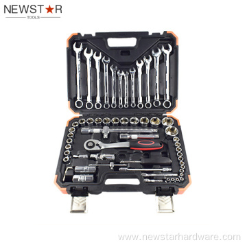 61pcs Double Color Heavy Duty Socket Wrench Set